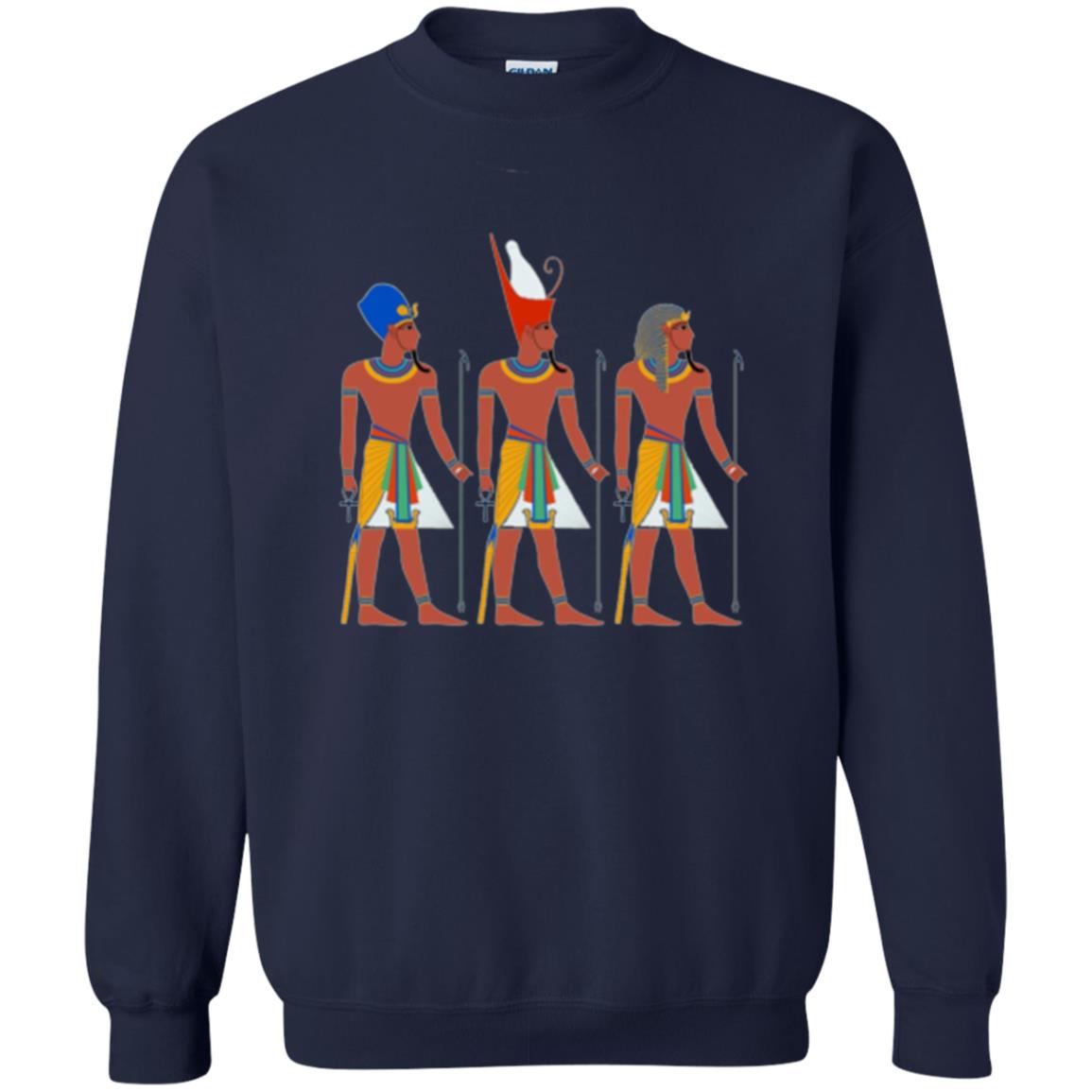 Ancient Egypt Pharaoh Art T-shirt Navy