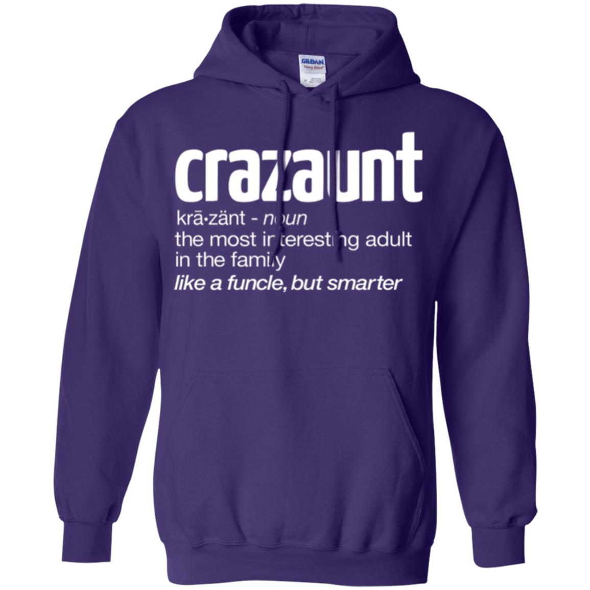 Aunt T-shirt The Most Interesting Adult In The Family Like A Funcle But Smarter Purple