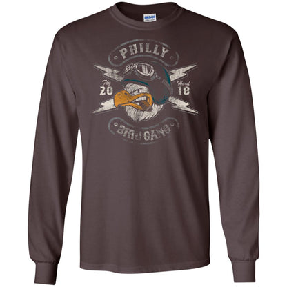Bird Gang Eagles T-shirt Vintage Distressed Dark Chocolate