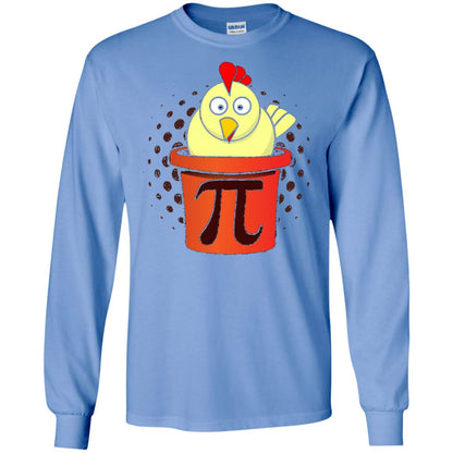 Chicken Pot Pi Funny Math T-shirt Carolina Blue