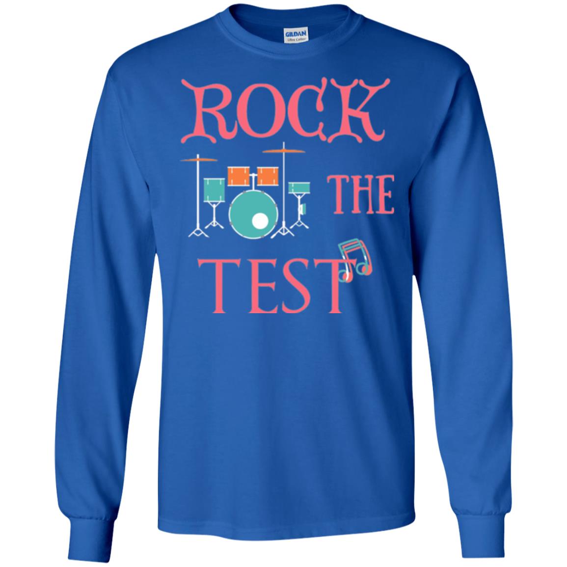 Rock The Test Professor Teacher T-shirt Royal