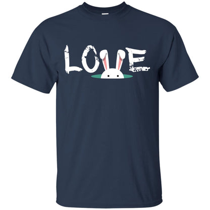 Love Easter Bunny Gift Shirt For Family Navy