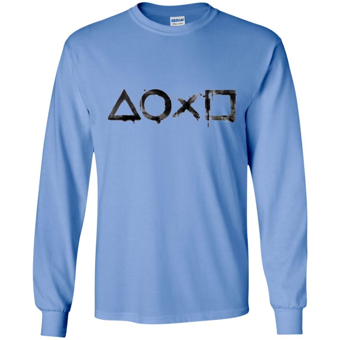 Gamer T-shirt Playstation Ink Wash 2 Carolina Blue