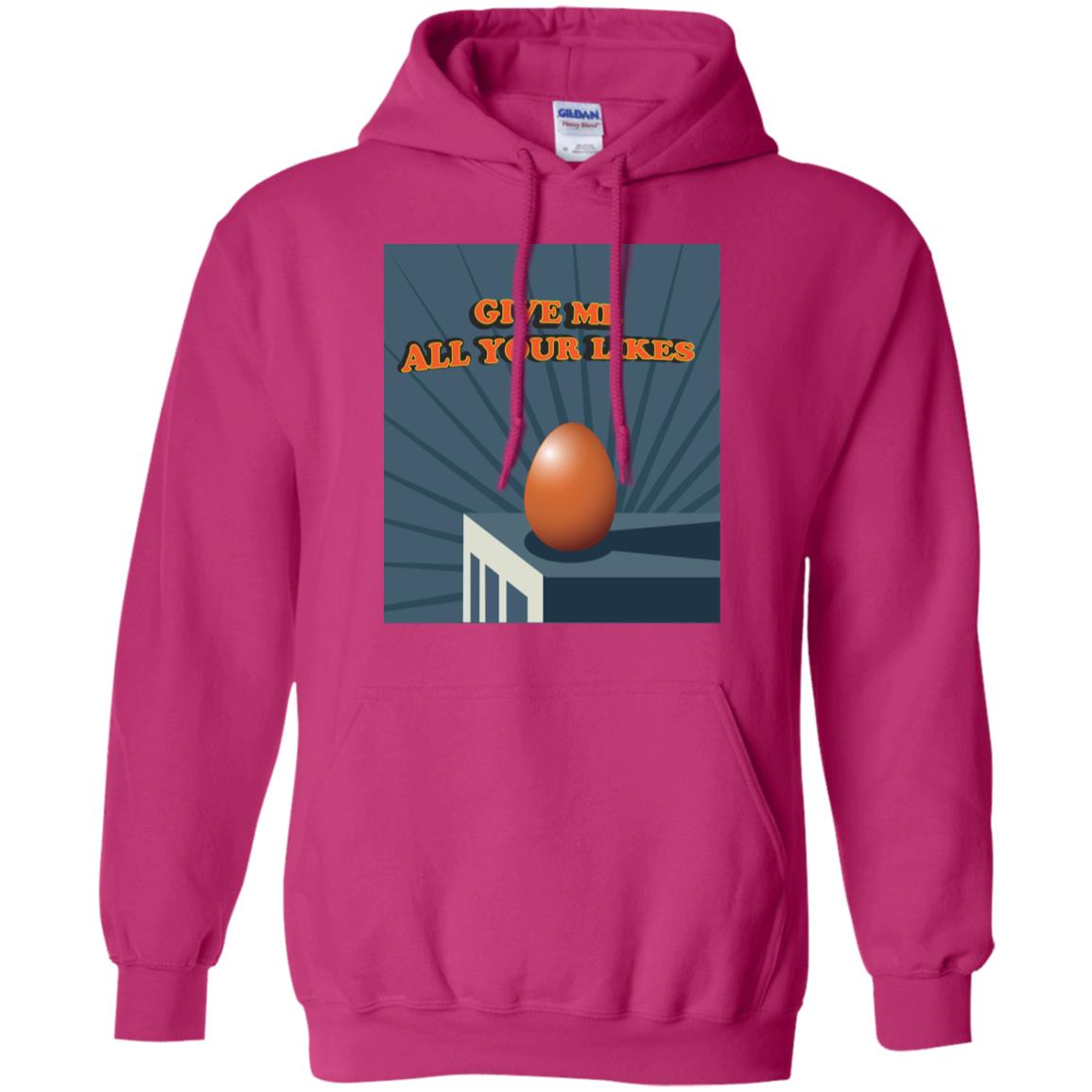 Give Me All Your Likes Egg Shirt Heliconia
