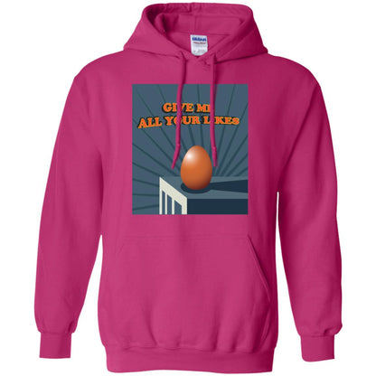 Give Me All Your Likes Egg Shirt Heliconia