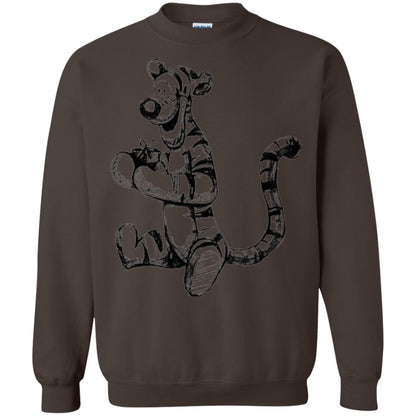 Movie T-shirt Tigger Sketch Dark Chocolate