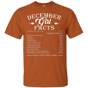 December Girl Facts T-shirtG200 Gildan Ultra Cotton T-Shirt
