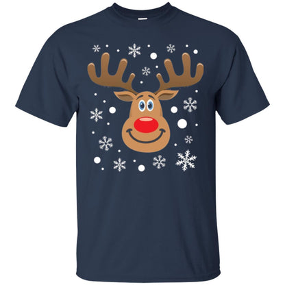 Christmas T-shirt Reindeer Merry Christmas Navy