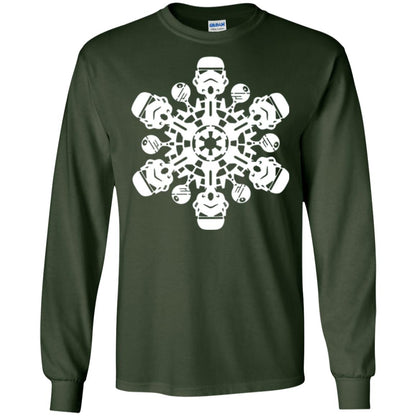 Christmas T-shirt Star Wars Stormtrooper Snowflake Forest Green