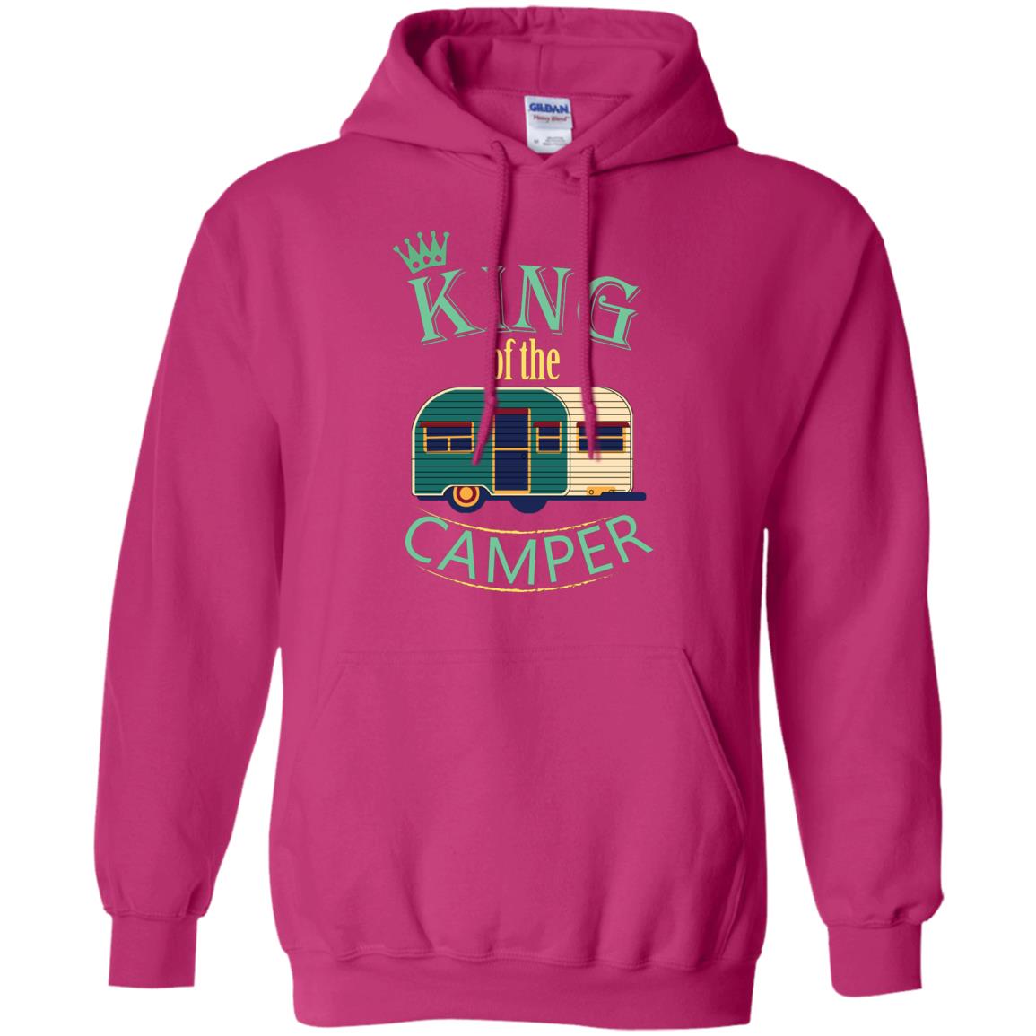 King Of The Camper Camping Lover Shirt Heliconia