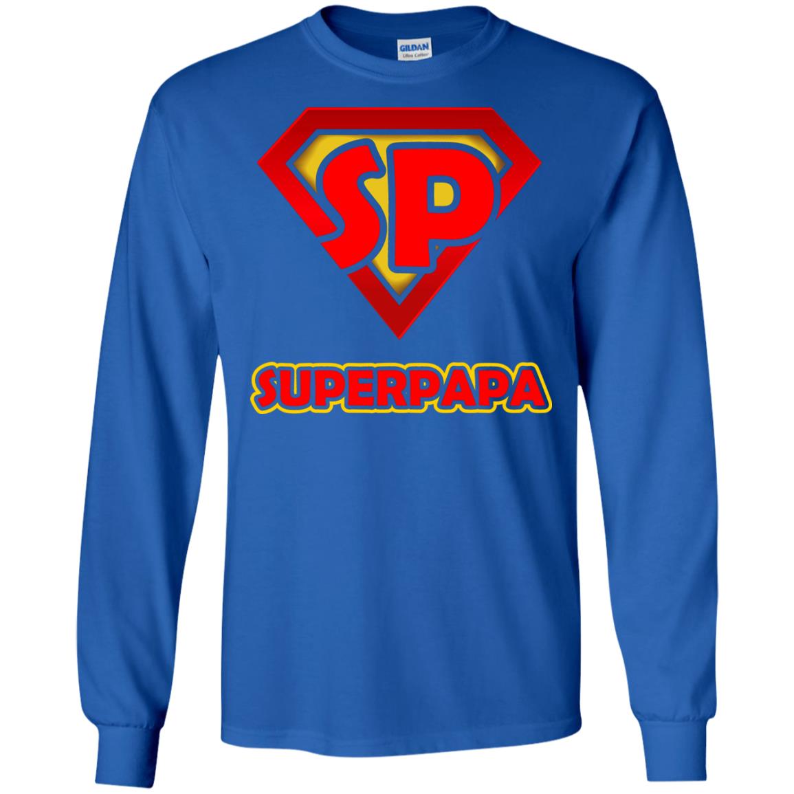 Superpapa Grandfather Grandpapa Shirt Royal