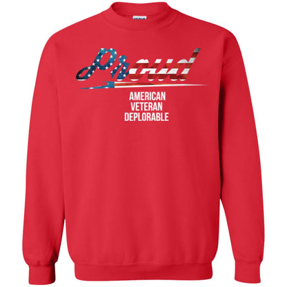 Veteran T-shirt Proud American Veteran Deplorable Red