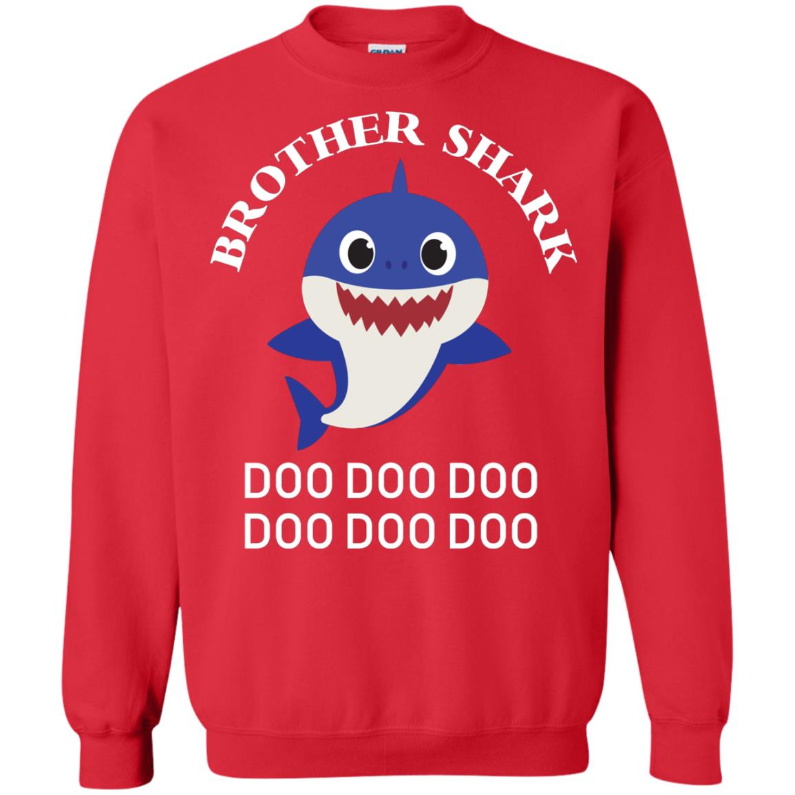 Brother Shark Family Shark Shirt Red