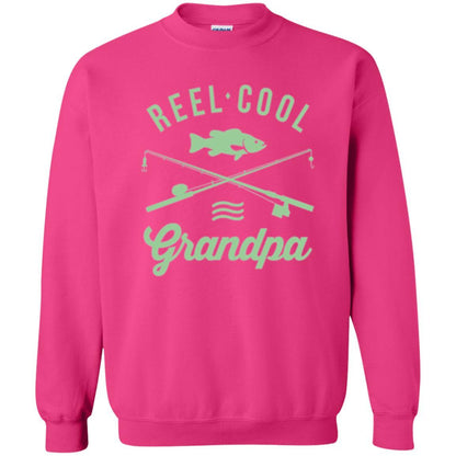 Fisherman T-shirt Retired Grandpa Reel Cool Heliconia