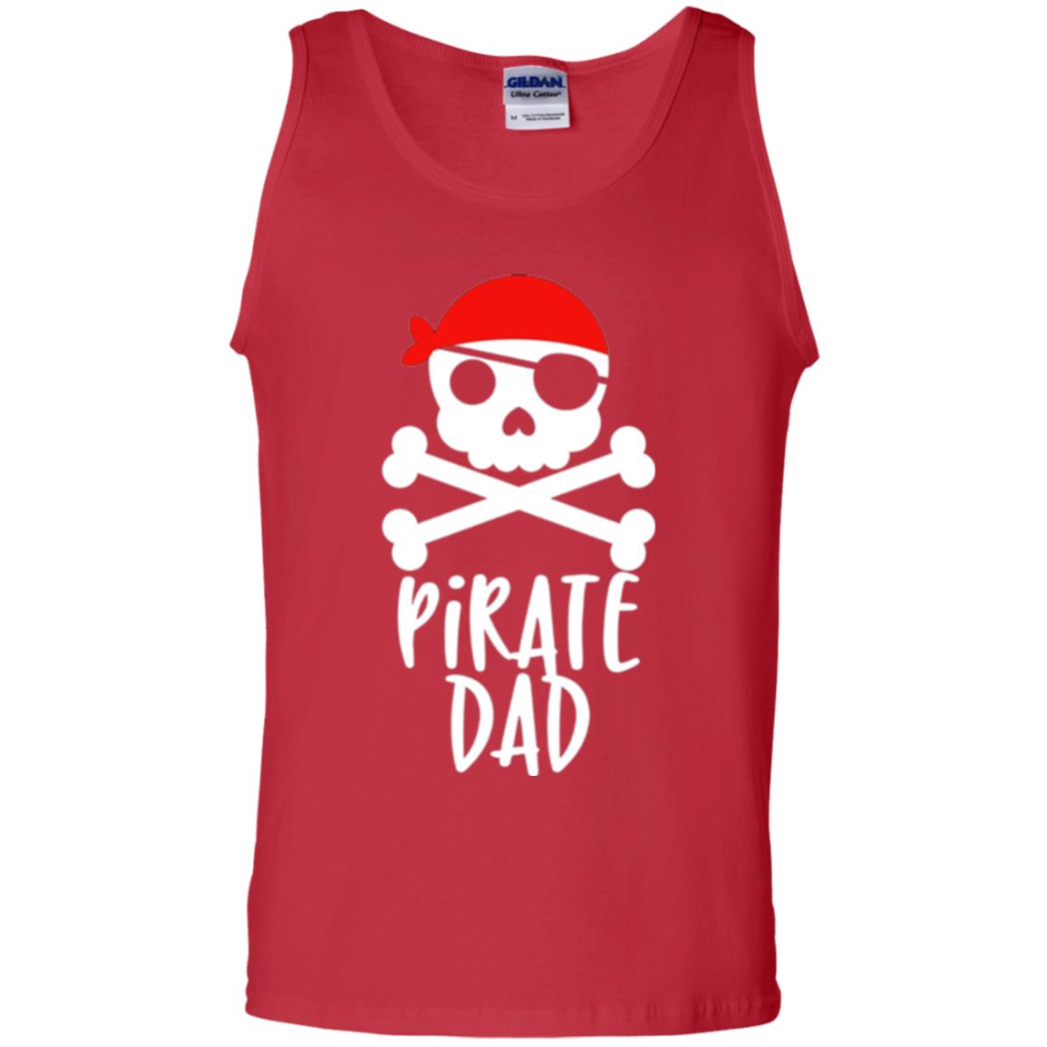 Daddy T-shirt Pirate Dad T-shirt Red