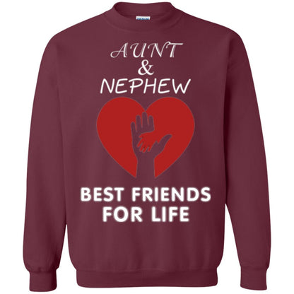 Family T-shirt Aunt And Nephew Best Friends For Life Maroon