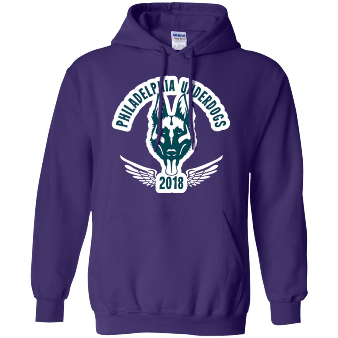 Dog Lover T-shirt Philadelphia Underdogs Purple
