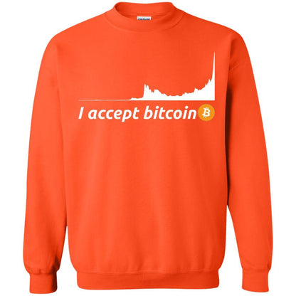 Cryptocurrency T-shirt I Accept Bitcoin Orange