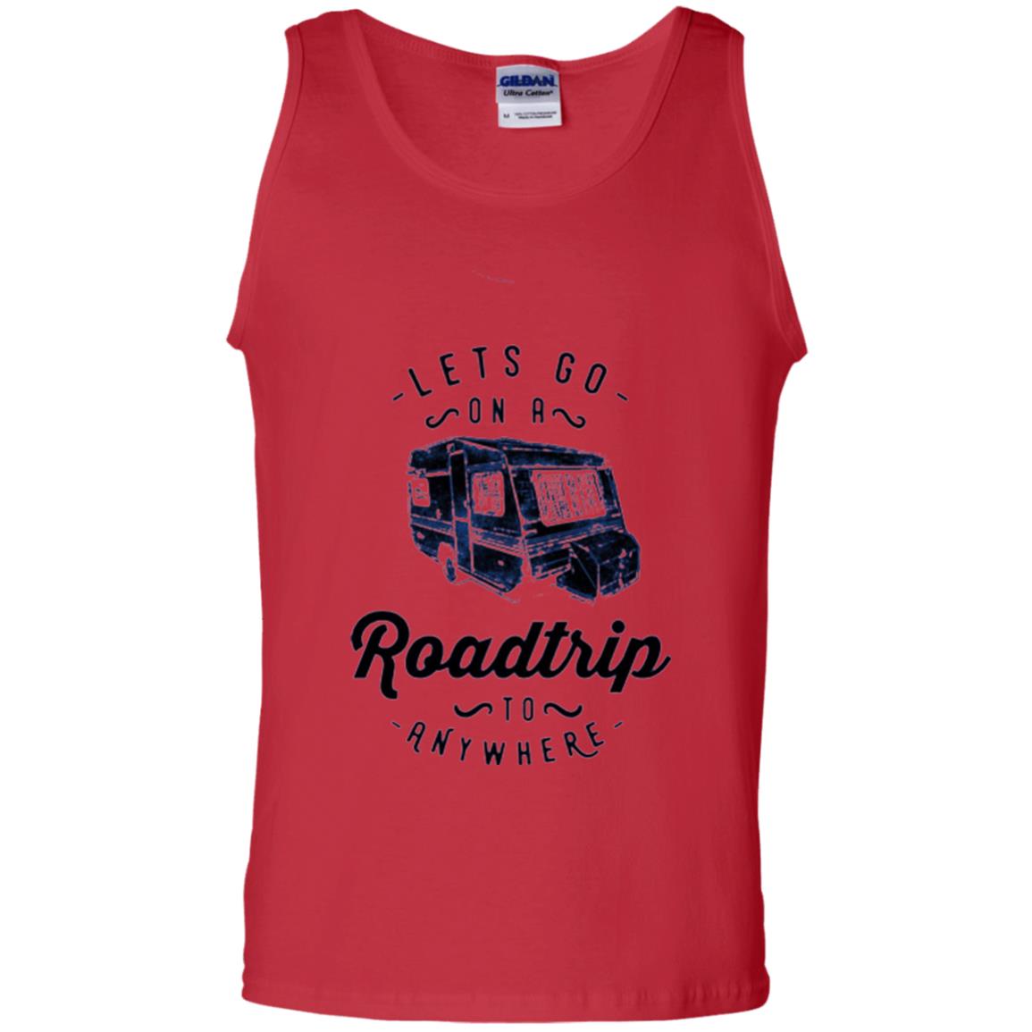 American Roadtrip T-shirt Let_s Go On A Roadtrip To Anywhere Red