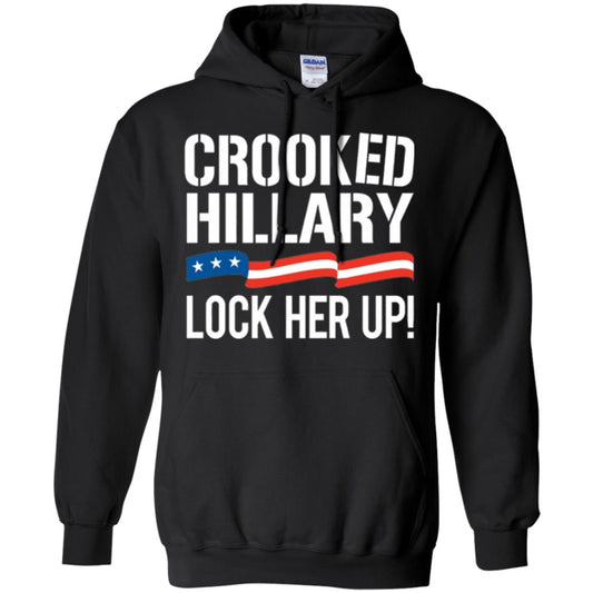 Crooked Hillary Lock Her Up T-shirt Black