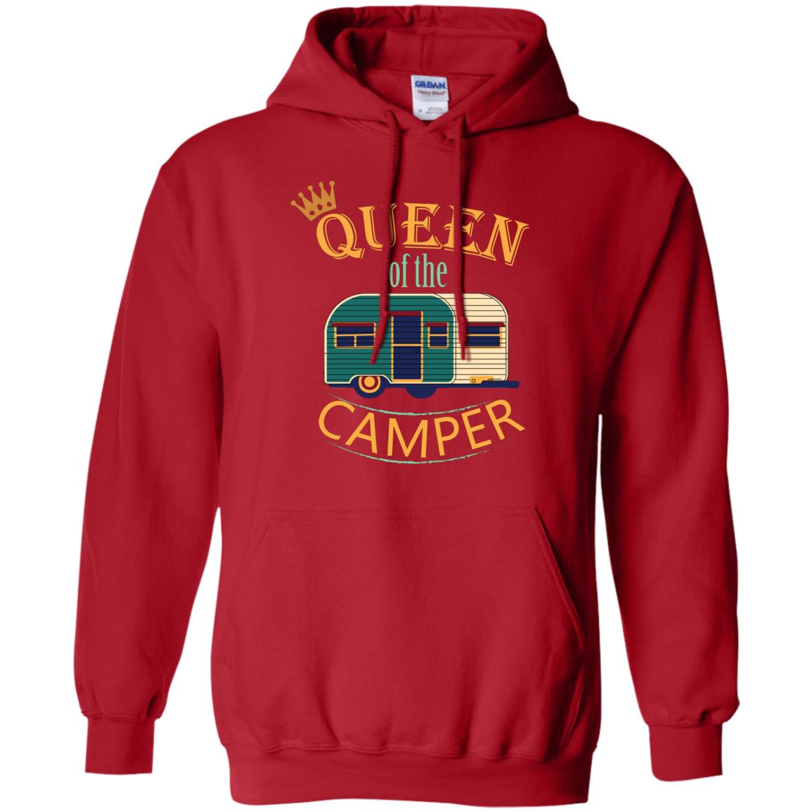 Queen Of The Camper Camping Lover Shirt Red