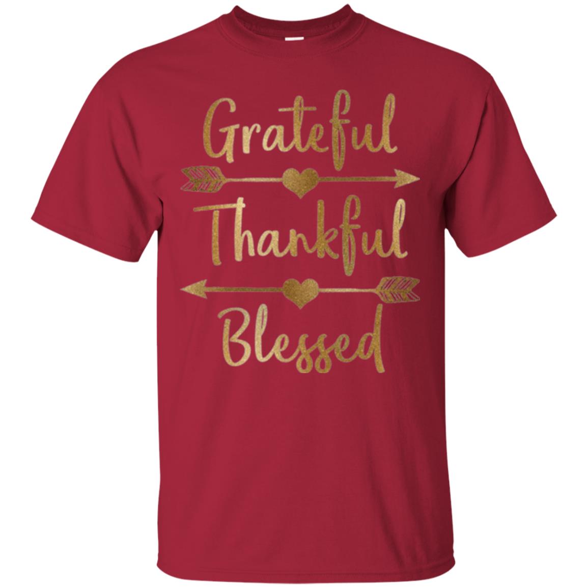 Thanksgiving T-shirt Grateful Thankful Blessed Cardinal