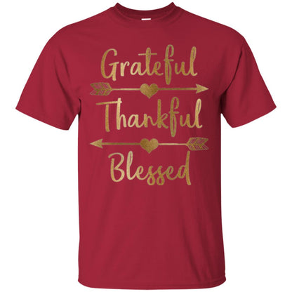 Thanksgiving T-shirt Grateful Thankful Blessed Cardinal