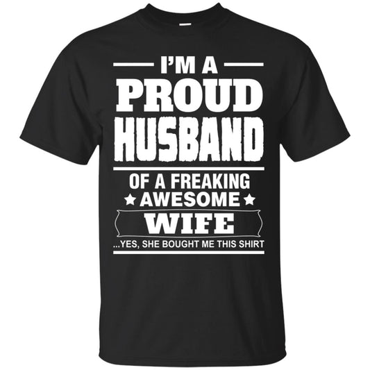 I Am A Proud Husband Shirt Black