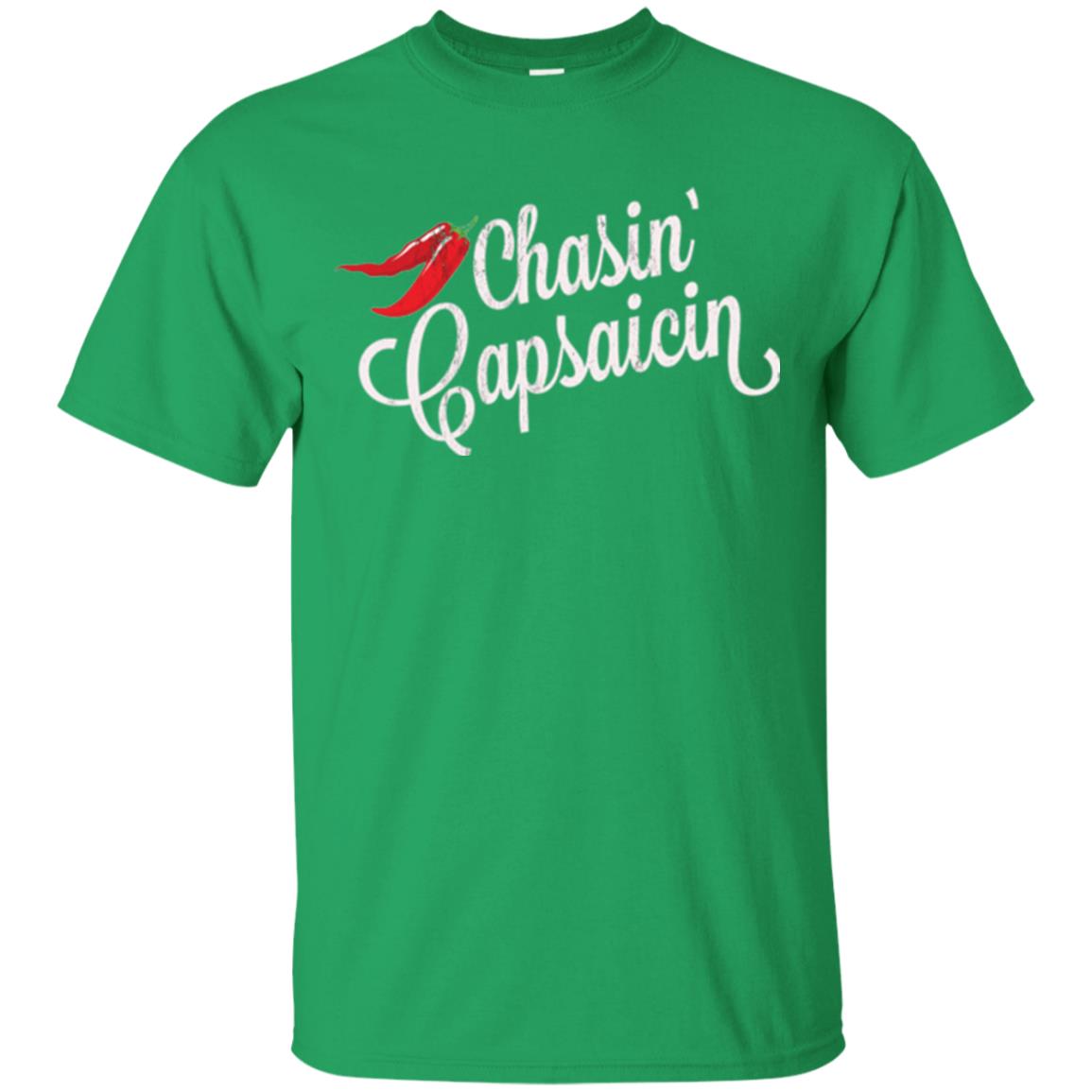 Hot Pepper Lover T-shirt Chasin Capsaicin Spicy Food Irish Green
