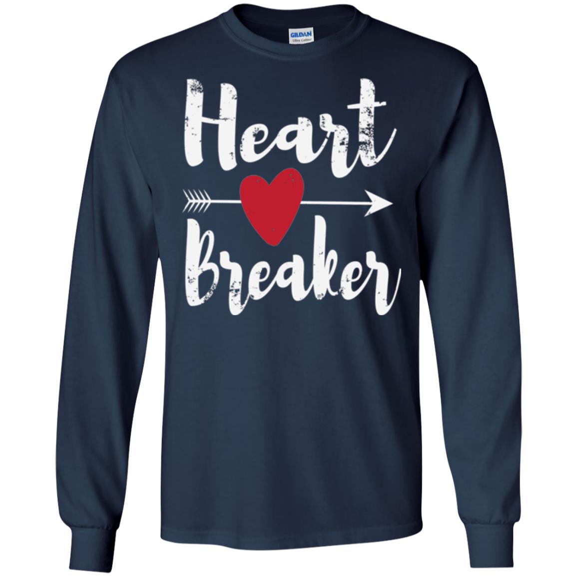 Valentines Day T-shirt Heart Breaker T-shirt Navy