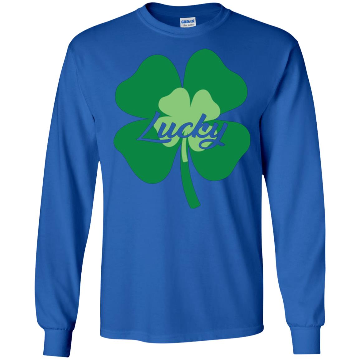 Saint Patrick's Day T-shirt Lucky Leprechaun Royal
