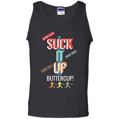 Softball Lover T-shirt Suck It Up Buttercup Black