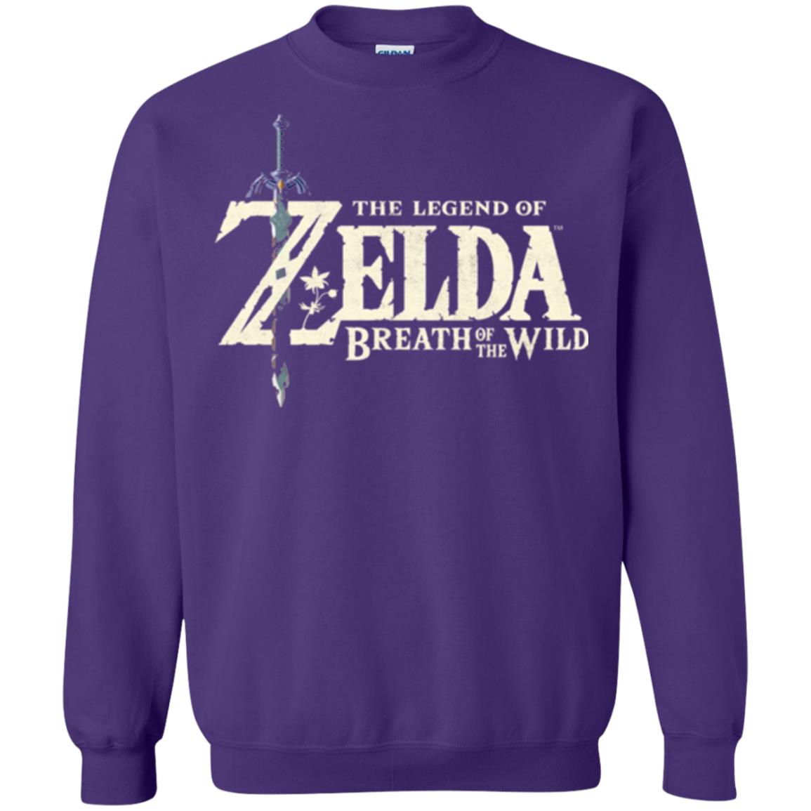 Game T-shirt Nintendo Zelda Breath Of The Wild Purple