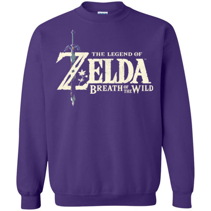 Game T-shirt Nintendo Zelda Breath Of The Wild Purple