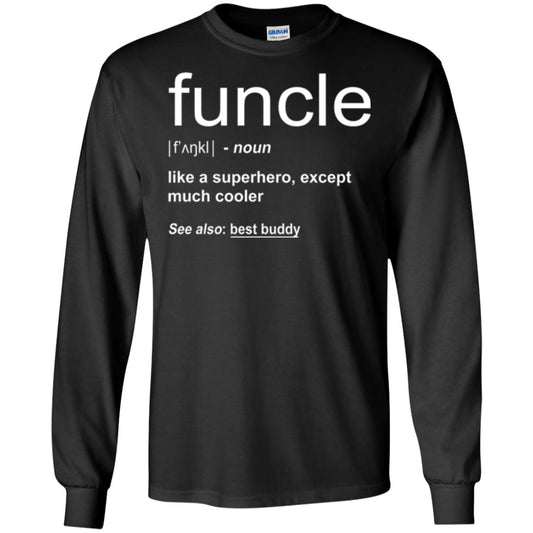 Funny Uncle T-shirt Funcle Black