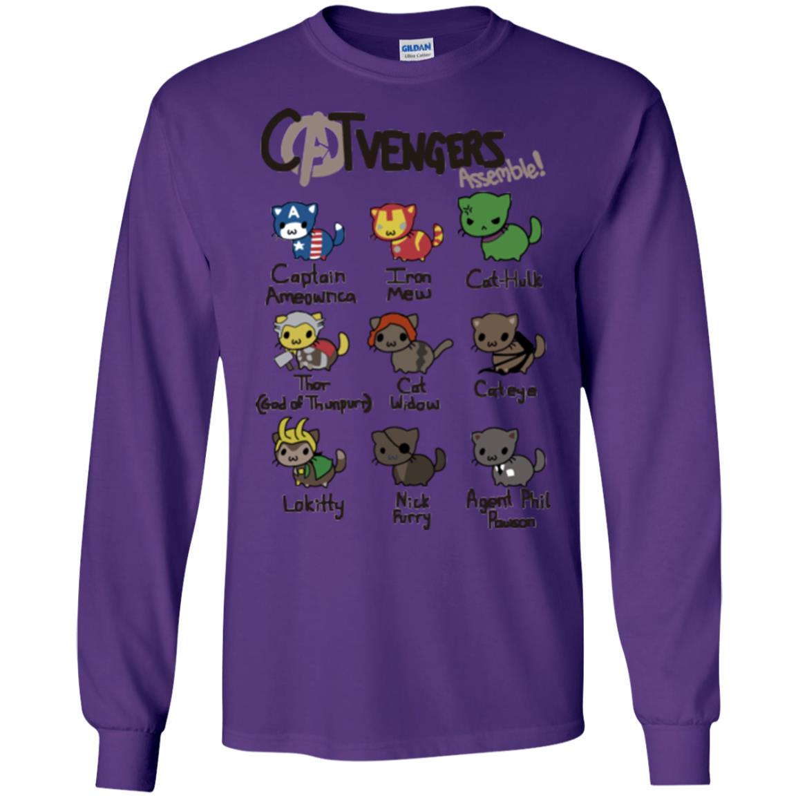 Catvengers Cat Lover Shirt Purple