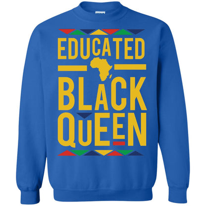 African Dna Pride T-shirt Dashiki Educated Black Queen Royal