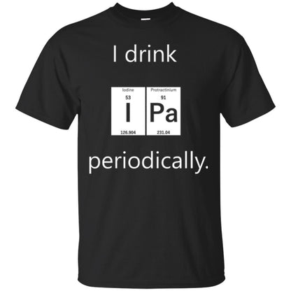 Chemistry T-shirt Drink Ipa Periodically Black