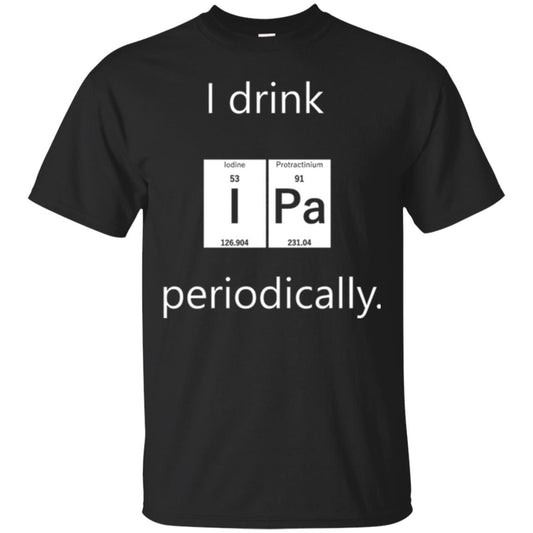 Chemistry T-shirt Drink Ipa Periodically Black