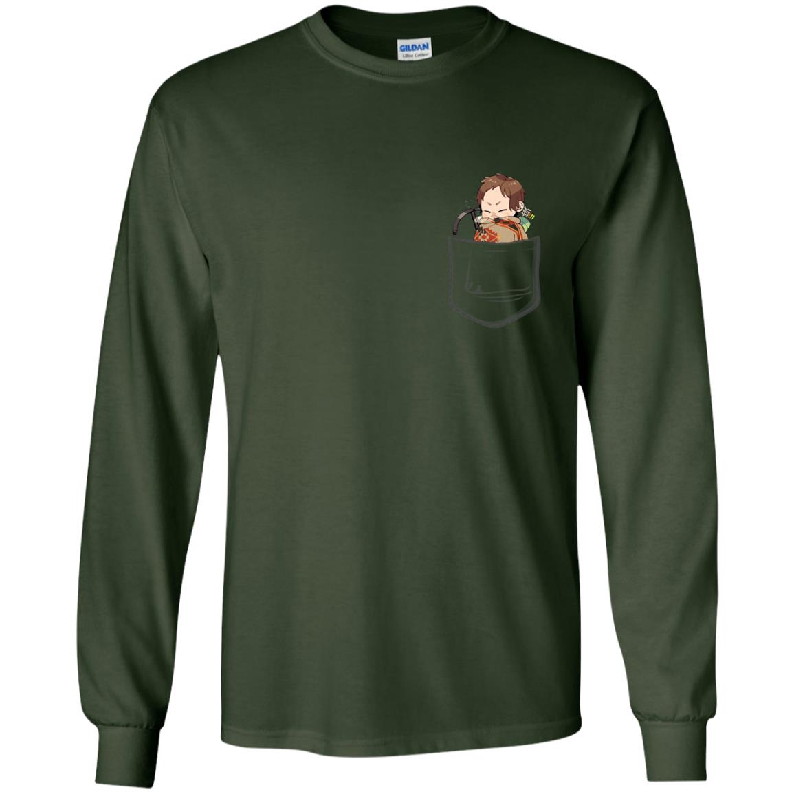 Daryl In Pocket Shirt Forest Green