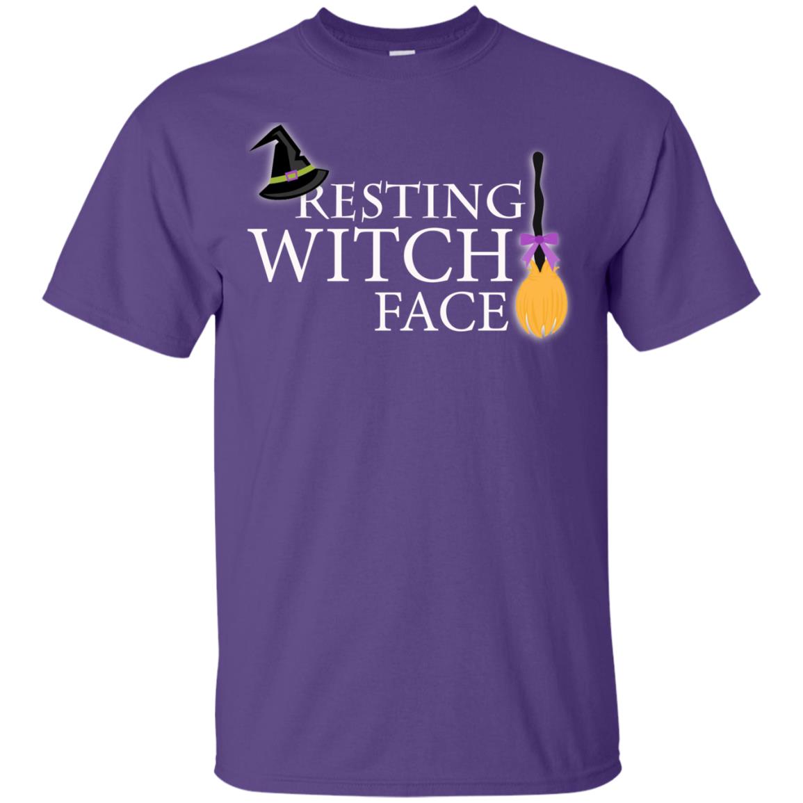 Reasting Witch Face Shirt Purple