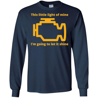 This Little Light Of Mine - Check Engine Light T-shirt Navy