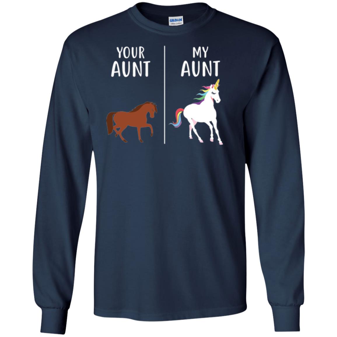 Unicorn T-shirt Your Aunt My Aunt Navy