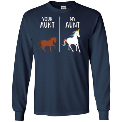 Unicorn T-shirt Your Aunt My Aunt Navy