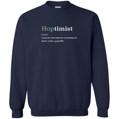 Beer Lover T-shirt Hoptimist Definition Navy