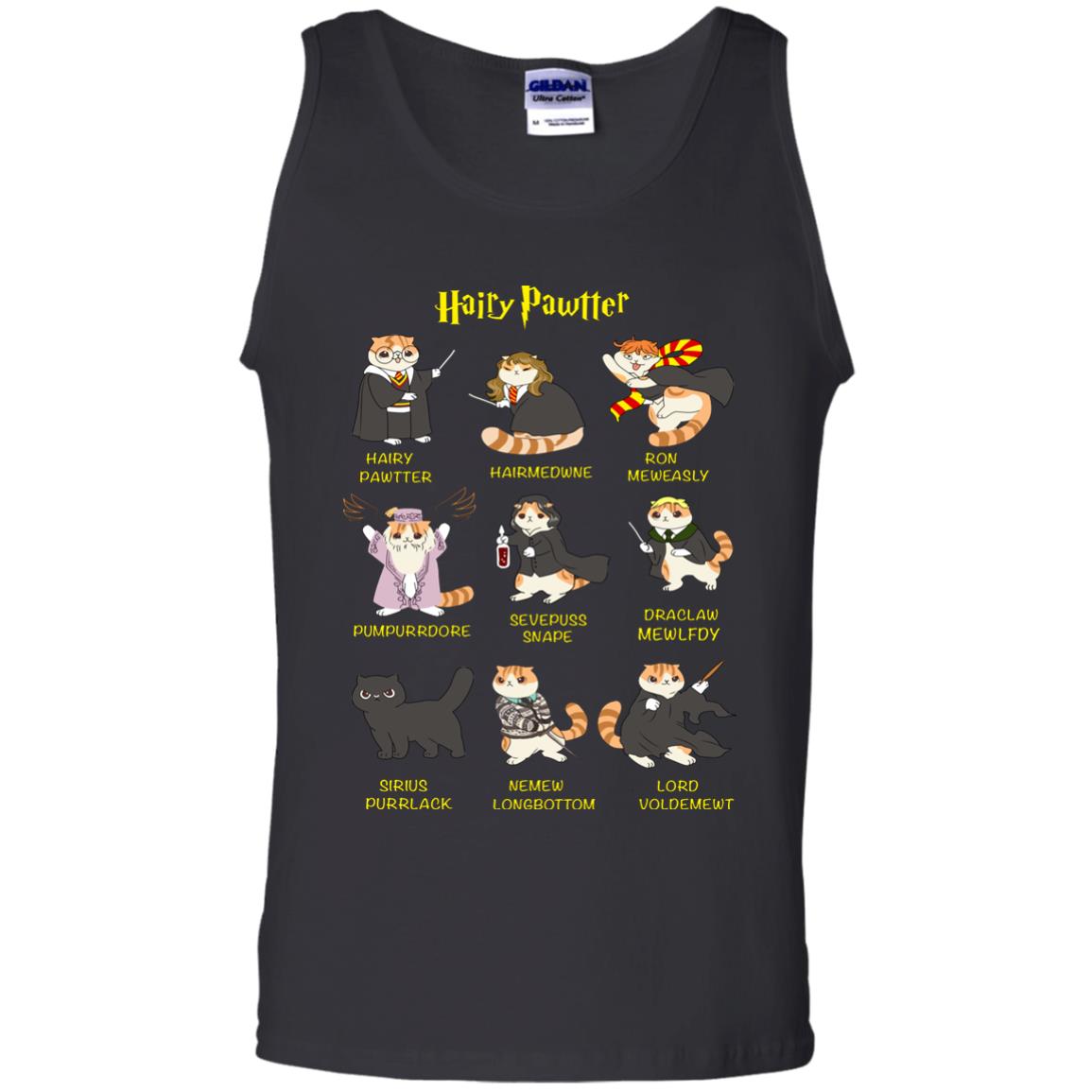 Hairy Pawtter Harry Potter Fan T-shirtG220 Gildan 100% Cotton Tank Top