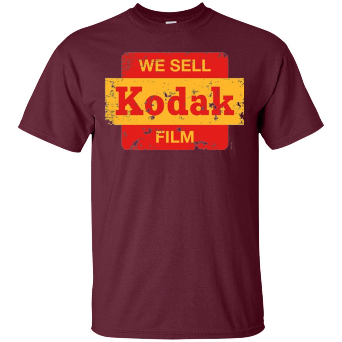 Film T-shirt Vintage We Sell Kodak Film Maroon