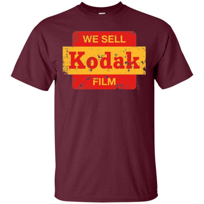 Film T-shirt Vintage We Sell Kodak Film Maroon
