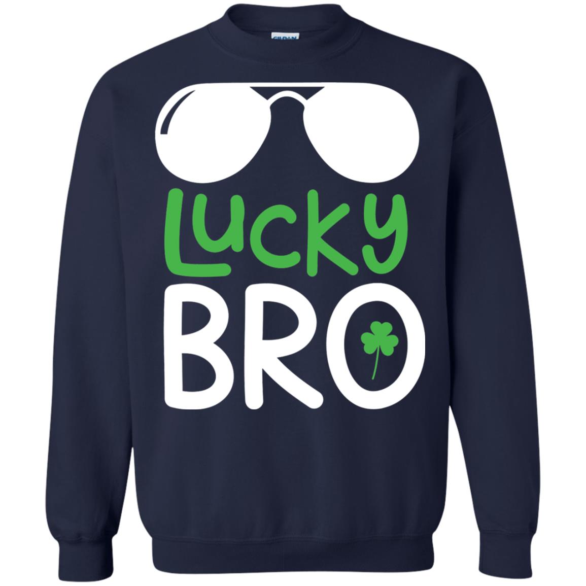 Lucky Bro St. Patrick_s Day T-shirt Navy