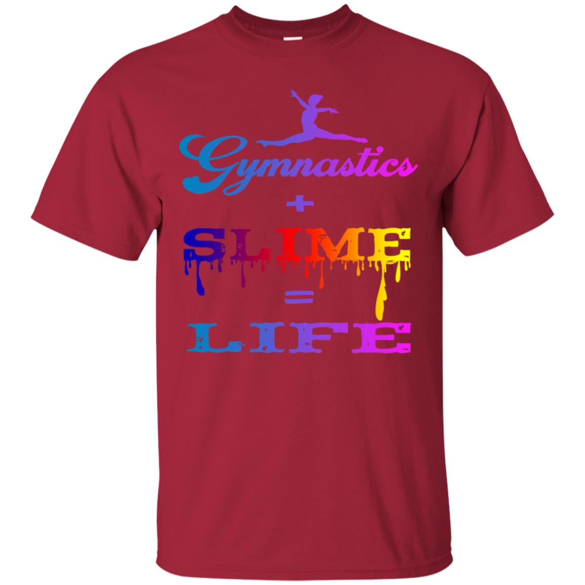 Gymnastics Smile Life Shirt For Womens Cardinal